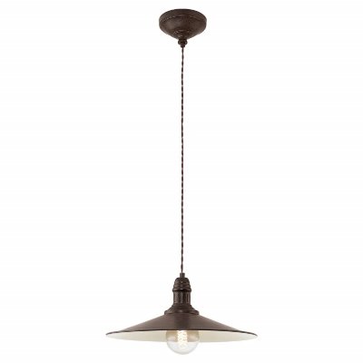 EGLO Stockbury dome suspension plafonnier brun antique, beige
