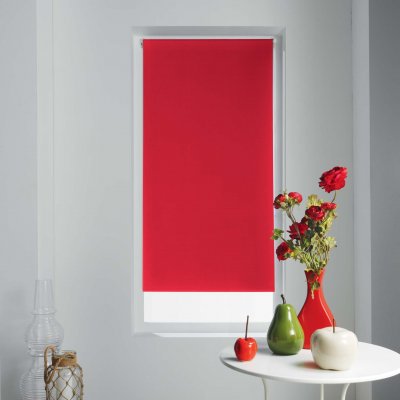 Store enrouleur occultant 60 x 180 cm polyester occult Rouge