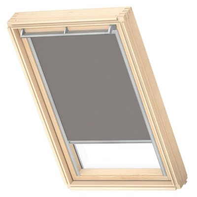 VELUX Store fen&ecirc;tre de toit  occultant manuel gris DKL S06, cadre gris