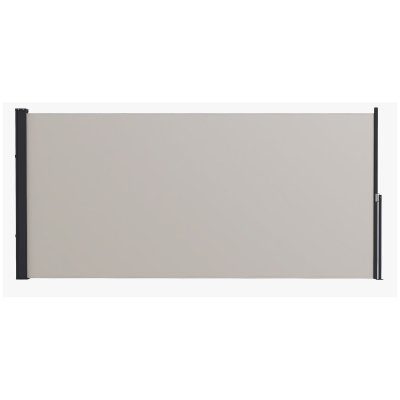 OUTSUNNY Store lat&eacute;ral brise-vue paravent r&eacute;tractable dim. 3L x 1,40H m gris