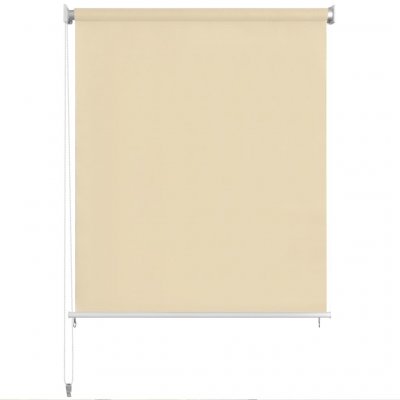  Store roulant d'ext&eacute;rieur 100 x 140 cm Couleur cr&egrave;me Vidaxl Cream