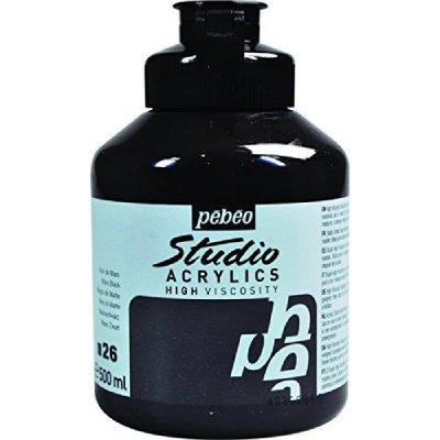 GENERIQUE Studio Acrylics 500ml Noir de Mars