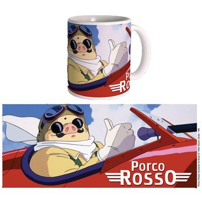 SEMIC Studio Ghibli  - Mug Porco Rosso, 34 cl - SMUGGH06 3760226376767