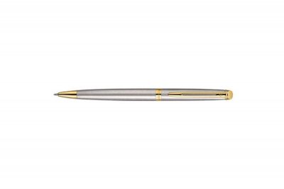 WATERMAN Stylo &agrave; bille  H&eacute;misph&egrave;re - corps noir mat et argent&eacute;