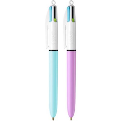 BIC Stylo bille 4 couleurs Fashion - 