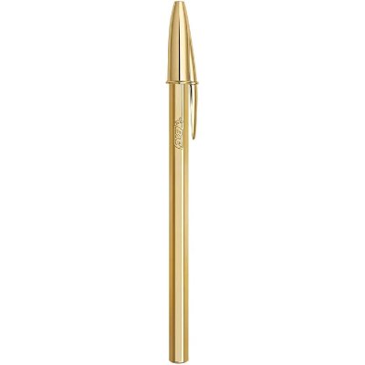 Stylo-bille Cristal Original Shine Or - Encre Bleue - Bic