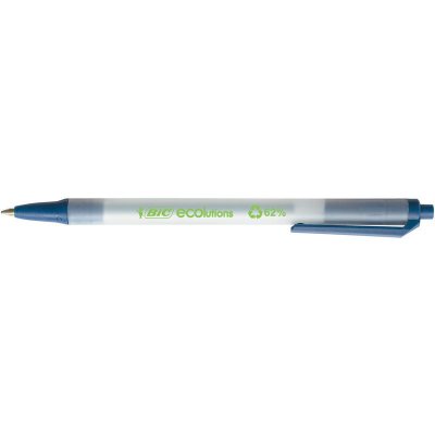 BIC Stylo bille r&eacute;tractable Ecolutions Clic Stic bleu
