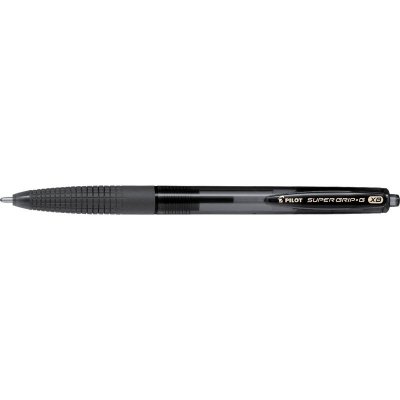 PILOT Stylo Bille Super Grip G R&eacute;tractable Pointe Extra Large Noir