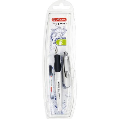 MANUTAN Stylo Plume My.pen Plume: L Blanc / Noir/noir