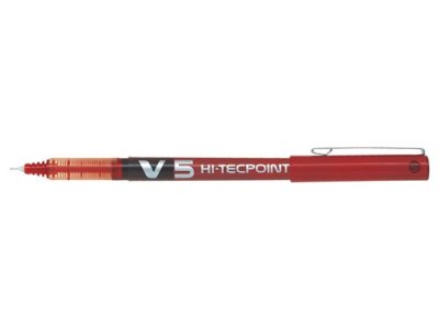 PILOT Stylo roller  V5 pointe fine rouge