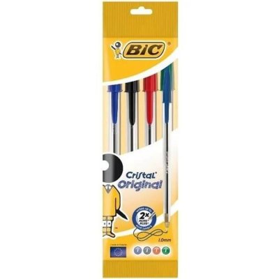 BIC Stylos bille couleurs asorties x4 
