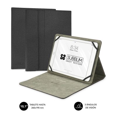 SUBBLIM  Clever Stand &Eacute;tui Noir pour Tablette 10.1