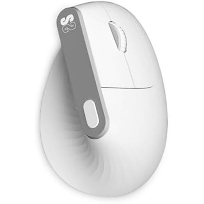 SUBBLIM  Nature Vertical Ergo Dual Battery Wireless Ergonomic Mouse Clair 