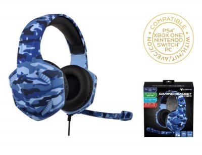 SUBSONIC  SA5587 &eacute;couteur/casque Avec fil Arceau Jouer Bleu, Kaki
