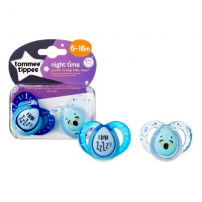 Sucettes nuit Closer to Nature 6-18mois Lot de 2 