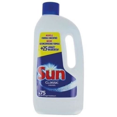 SUN  Liquide de Lavage Lave-Vaisselle Classic Standard, 75 lavages 1,5L