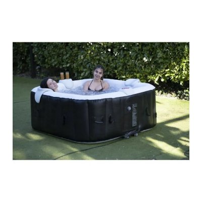 SUNSPA  spa gonflable carre lamine 6 personnes a led