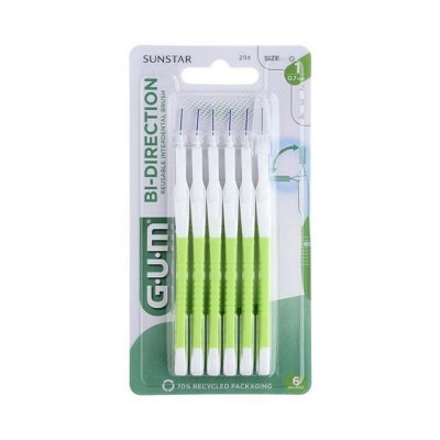 GUM Sunstar  Brossette interdentaire bidirectionnelle 0,7 mm 6 pcs