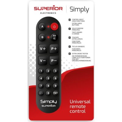 MBG Superior Simply Numeric - T&eacute;l&eacute;commande universelle - infrarouge