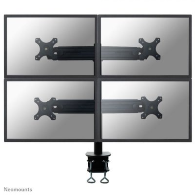 NEOMOUNTS Support bureau 4 ecrans plats max 27in 1 pt de flexio