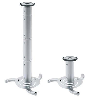 MACLEAN Support plafond vid&eacute;oprojecteur  mc-517 hauteur de 8 &agrave; 98cm 10kg max (argent) MC-517S