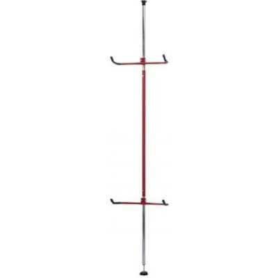 MOTTEZ Support pour 2 v&eacute;los t&eacute;lescopique  H. 200 cm &agrave; 275 cm rouge