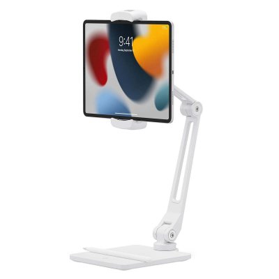 TWELVE SOUTH Support Universel Multi-angles HoverBar Duo (2&egrave;me G&eacute;n&eacute;ration) Blanc