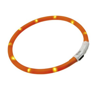FERPLAST Sur-collier clignotant silicone s&eacute;curit&eacute; chiens NIGHT OVER-COLLAR