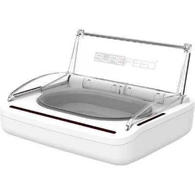 SUREFLAP Surefeed Distributeur Herm&eacute;tique pour Chat et Petit Chien, Blanc
