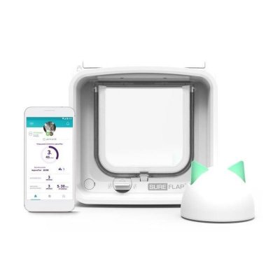 SUREFLAP  Chatiere Connect a puce electronique + Hub - iDSCFWTB1 - Blanc