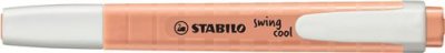 STABILO Surligneur -  swing cool Pastel- 1 surligneur teint de p&ecirc;che
