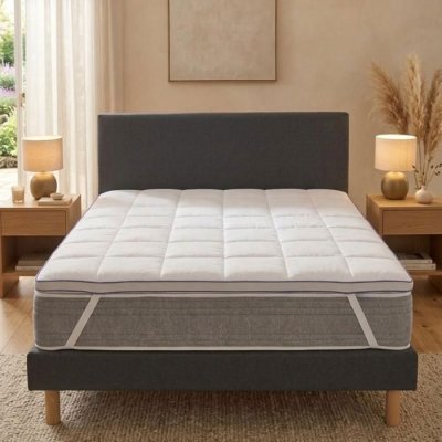 RESTBULLE Surmatelas Moelleux - BDREAMS - 140x190 cm - Fabrication Fran&ccedil;aise - Epaisseur de 7 cm