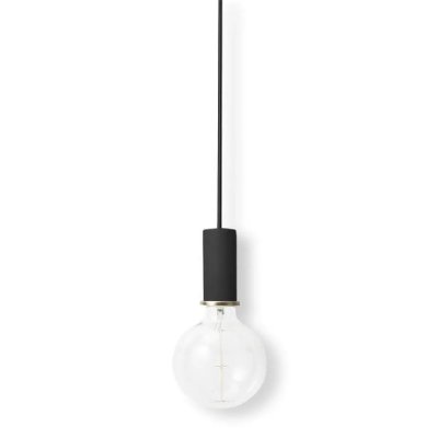FERM LIVING Suspension blanche 23 cm socket low noir Opal Collect - 