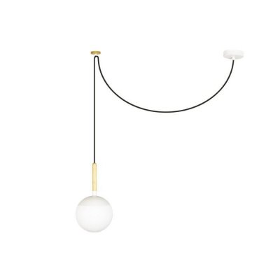 FARO BARCELONA Suspension blanche Mine H35 1 ampoule