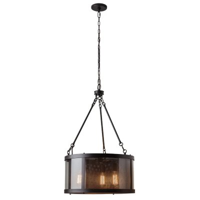 ELSTEAD Suspension Bluffton, bronze, 3 ampoules