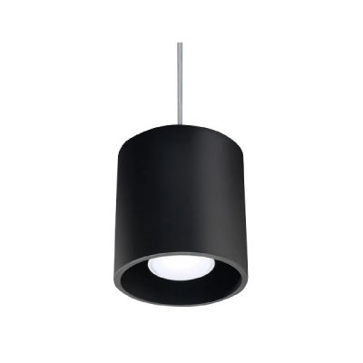 SOLLUX LIGHTING Suspension en aluminium noir Orbis - Sollux