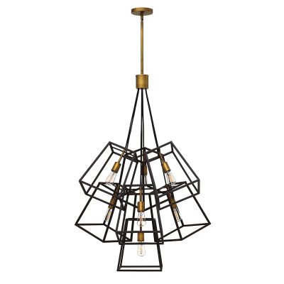 HINKLEY Suspension Fulton, bronze, 7 &eacute;clairages