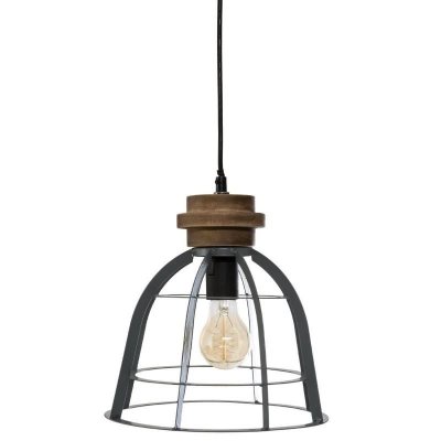 ATMOSPHERA Suspension Metal Berry - Gris - D 25 cm 