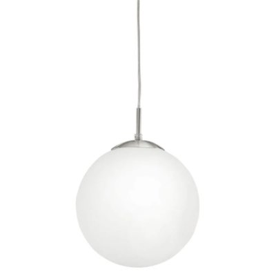 EGLO Suspension RONDO 1 ampoule nickel satin&eacute; Diam&egrave;tre 25 Cm