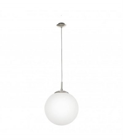 EGLO Suspension RONDO 1 ampoule nickel satin&eacute; Diam&egrave;tre 30 Cm
