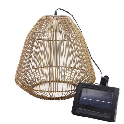 LUMISKY Suspension solaire maya - 45 lumens - &oslash; 41,3 x h 39 cm  Marron