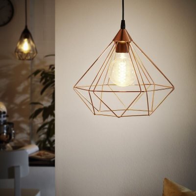 EGLO Suspension TARBES cuivre E27 60 W