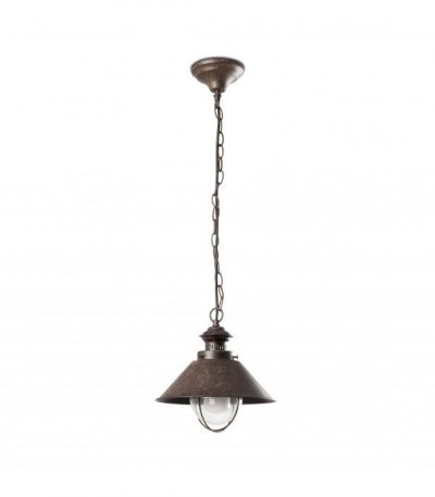 FARO BARCELONA Suspensions brun rouille 1x12w nautica