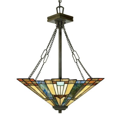 QUOIZEL Suspensions inglenook 3x100w bronze noir
