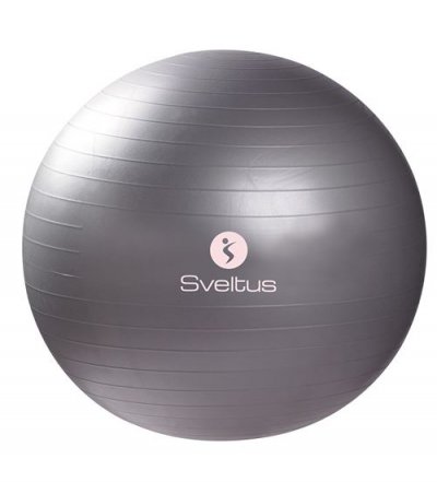 SVELTUS  ballon de fitness 65 cm gris en bo&icirc;te