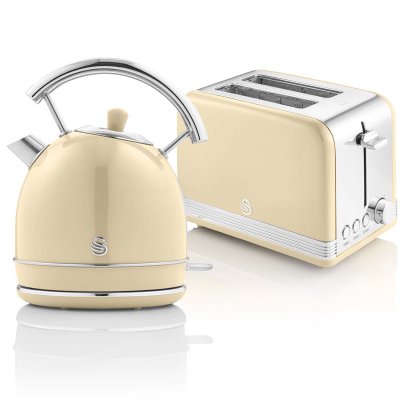 SWAN  Retro STP7050CNEU Set Petit D&eacute;jeuner Bouilloire + Grille-Cr&egrave;me
