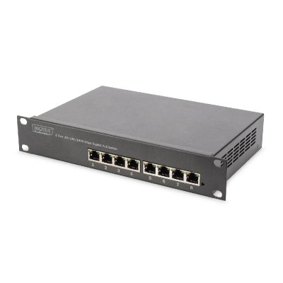 DIGITUS Switch  rj45 gb 10/100/1000 poe 10"" rack DN-95317