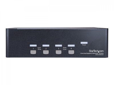 STARTECH.COM Switch kvm 4x dp dobles 4k60 SV431DPDDUA2
