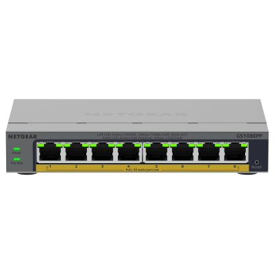 NETGEAR Switch  - GS108EPP - 8 Ports - PoE+ - 1 Gbps - Garantie 3 ans