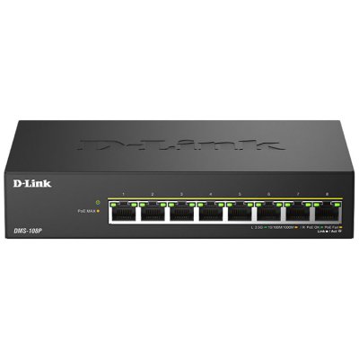 D LINK Switch r&eacute;seau RJ45 D-Link DMS-108P/E fonction PoE